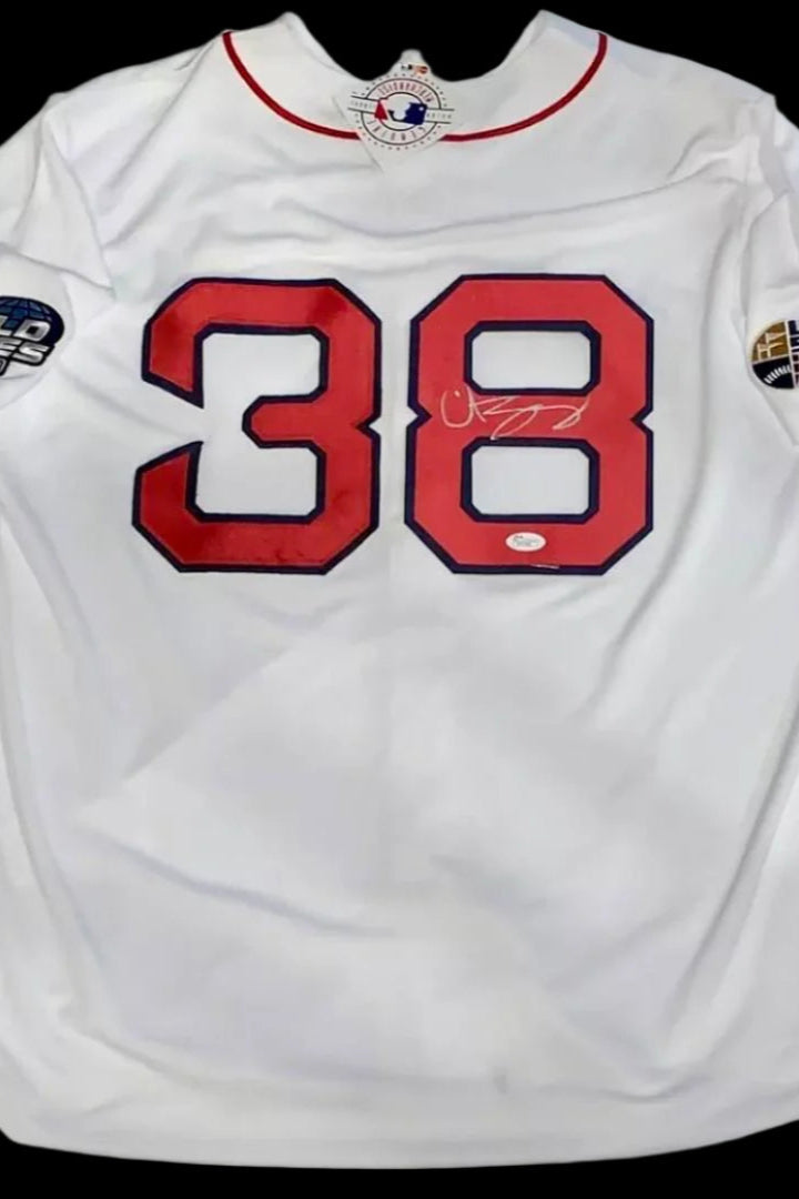 Curt Schilling Signed 2004 World Series Licensed Jersey - JSA COA